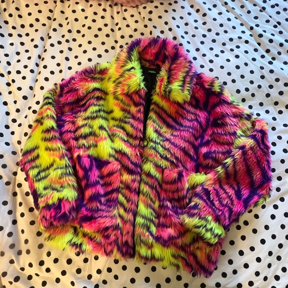 JADED LONDON ZEBRA COAT